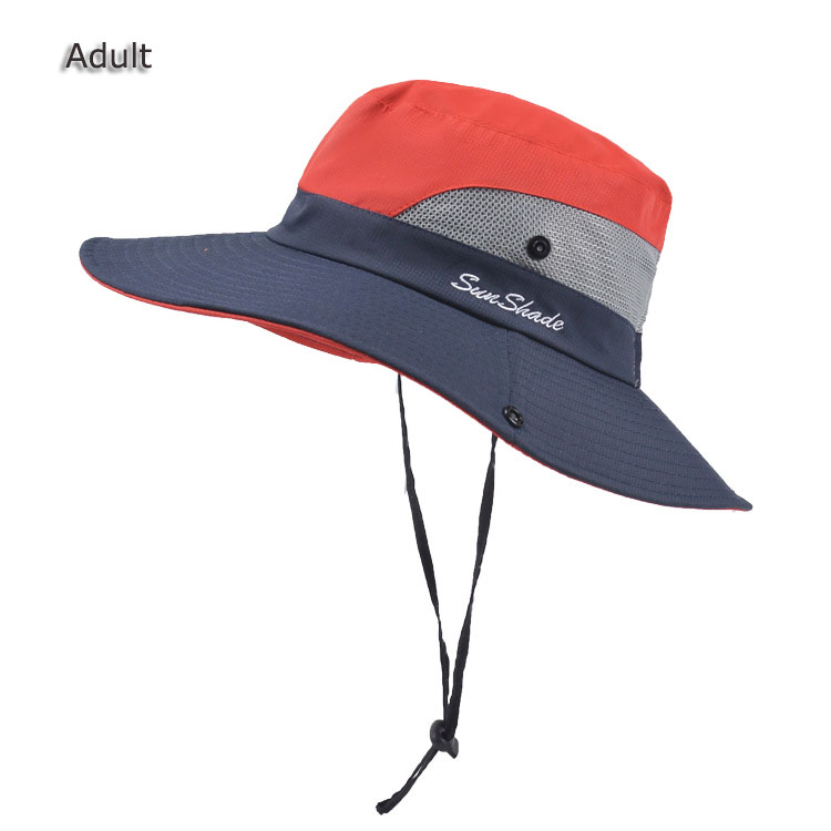 Fischerhut, Sonnenschutz, UV-Schutz, LSF 50+, Sonnenhut, Eimer, Sommerhut für Herren und Damen, große breite Krempe, Bob, Wanderhüte für draußen mit Kettenriemen_voghion.com