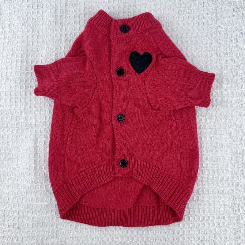 Hund Katze Herbst Winter Warme Haustier Pullover Bichon Französisch Bulldog Pomeranian Schnee Nari Kleine Medium Reine Farbe Strickjacke_voghion.com