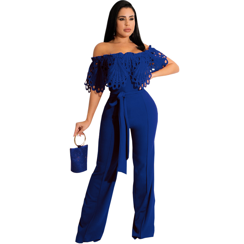 Europeisk och amerikansk sexig fashionabel enfärgad jumpsuit med tubtopp_voghion.com