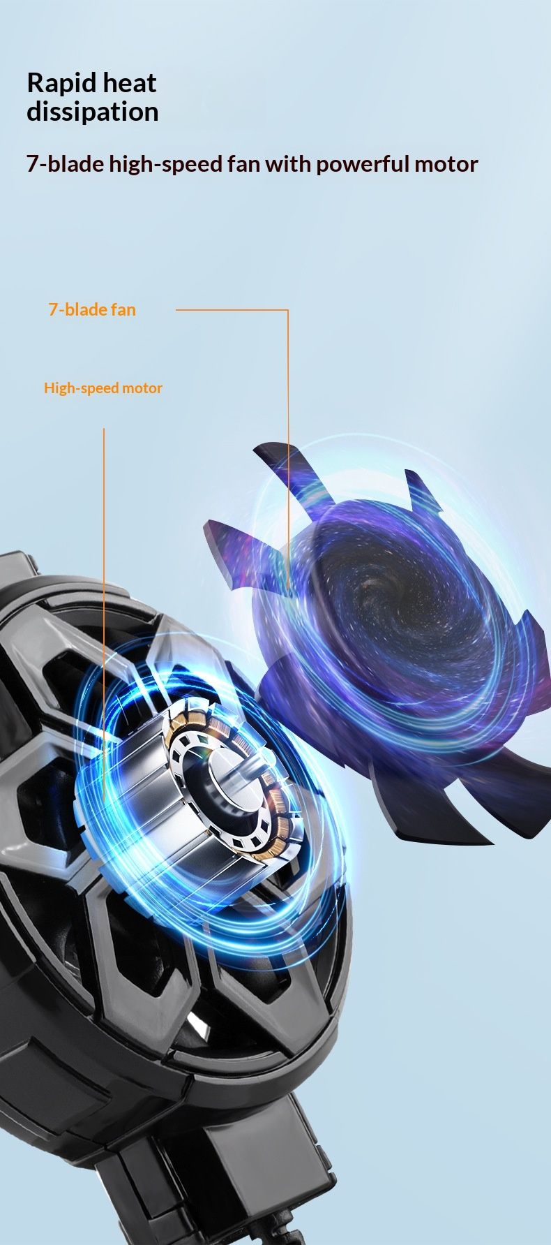 Fabricant en gros X16 Refroidisseur d'air pour téléphone portable à bas prix et haut volume, silencieux et lumineux, appareil de refroidissement pour PUBG_voghion.com