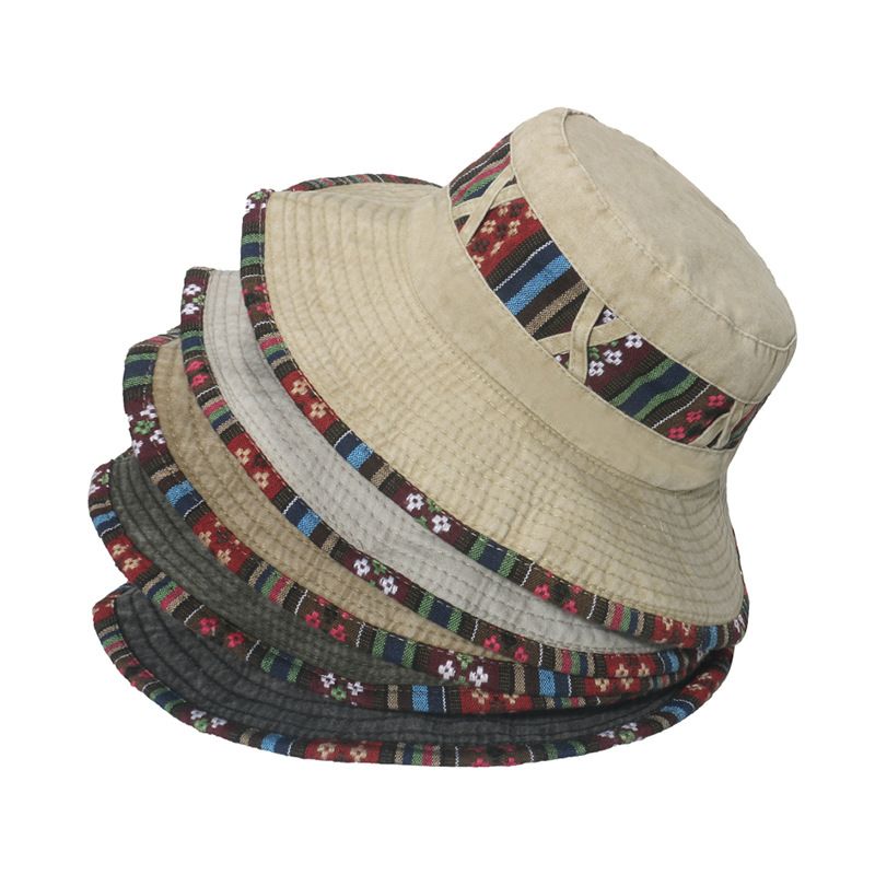 New Washed Old Fisherman Summer Outdoor Ethnic Style Tourism Mountaineering Ben Ni Hat Men_voghion.com