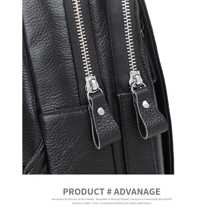 Il primo strato di borsa da petto da uomo in pelle di vacchetta, borsa a tracolla alla moda coreana, borsa a tracolla, borsa da lavoro alla moda, borsa casual per studenti_voghion.com