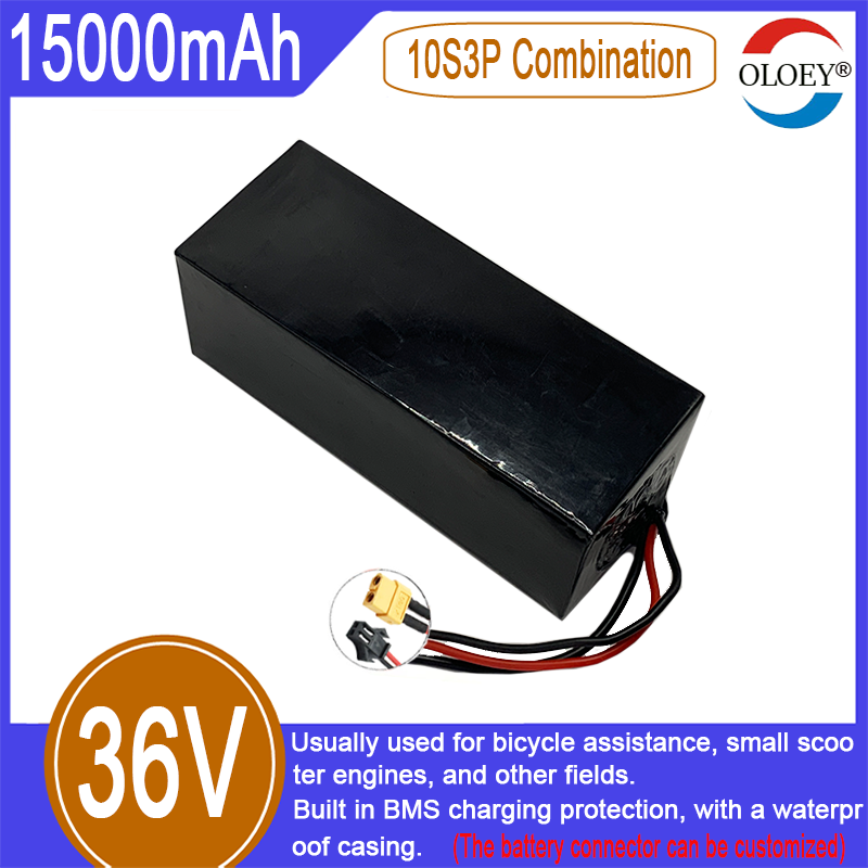 36V lithium-ion battery pack, 10S3P combination, 15000mAh, built-in BMS charging protection, explosion-proof, waterproof_voghion.com