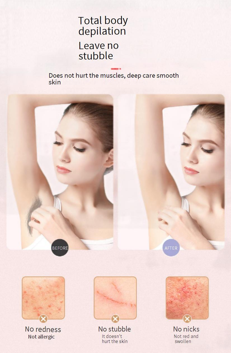 Epilatore domestico a doppia testina, elettrico, per la rasatura, per ascelle e gambe, per donne, con strumento per la rimozione dei peli su tutto il corpo._voghion.com