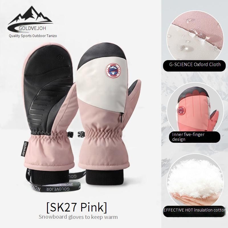 Winter-Skihandschuhe für Damen und Herren – Touchscreen-kompatibel, wasserdicht, winddicht, wärmeisoliert, rutschfester Griff zum Snowboarden und Radfahren_voghion.com