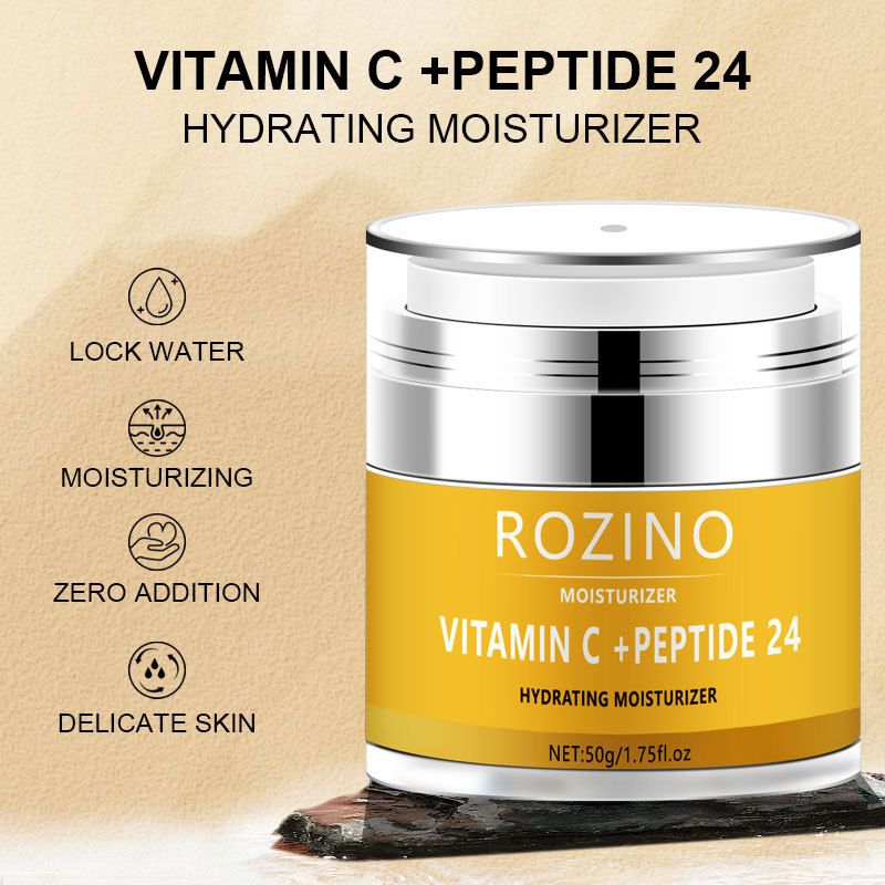ROZINO Crema facial con vitamina C Loción hidratante reponedora para mujeres y hombres_voghion.com