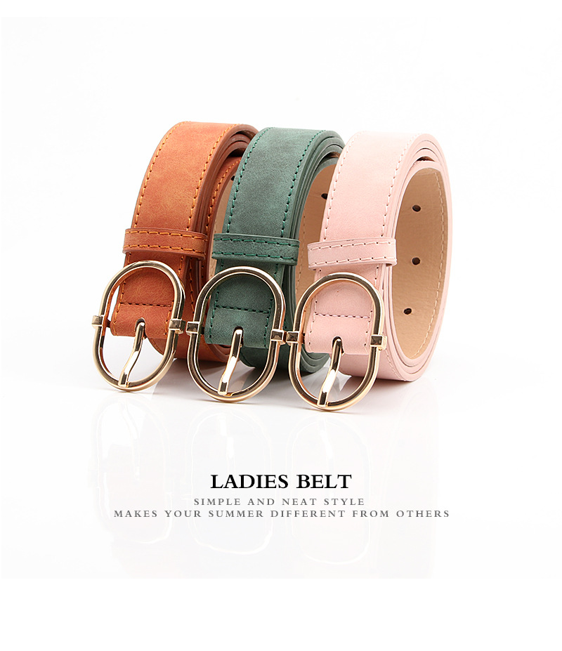 2023 Cintura da donna di nuova vendita Pulsante giapponese Moda opaca Cintura in PU di alta qualità Abbigliamento per ragazze Cinghie decorative abbinate_voghion.com