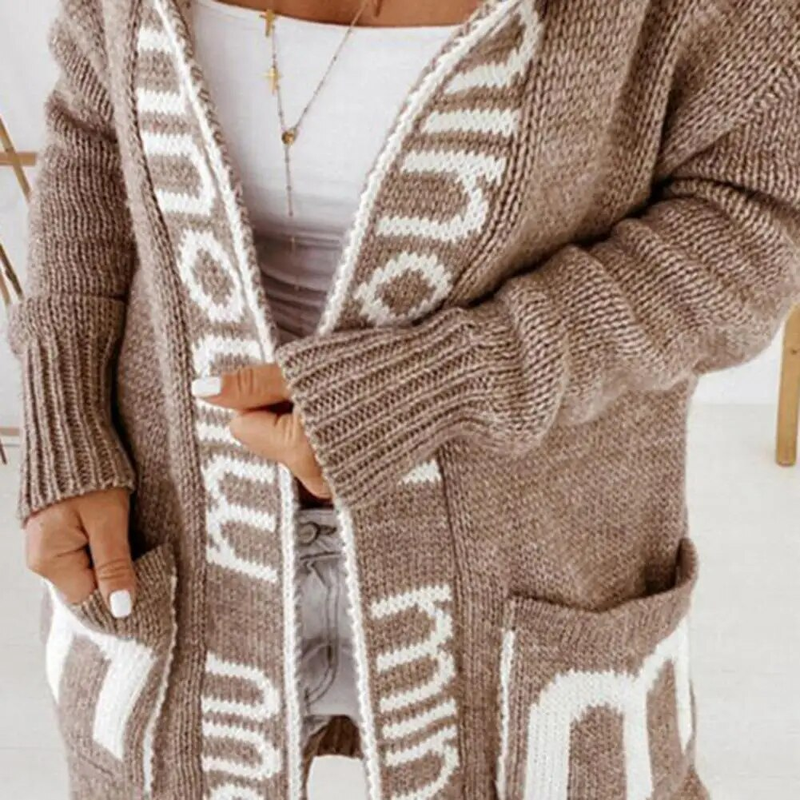 Pullover-Mantel, schicker, kältebeständiger, lockerer Streetwear-Pullover, Cardigan-Pullover-Mantel_voghion.com