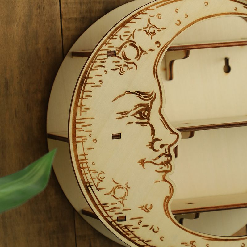 Houten wandrekken Eenvoudige huisdecoratie houten ambachten groothandel_voghion.com