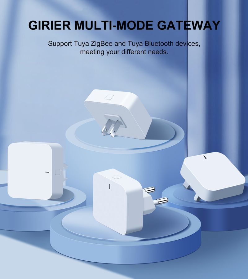 GIRIER Tuya Smart ZigBee Gateway Plug-in Type Multi-Mode Bluetooth Mesh Hub za sistem domače avtomatizacije Deluje z Alexa Hey_voghion.com