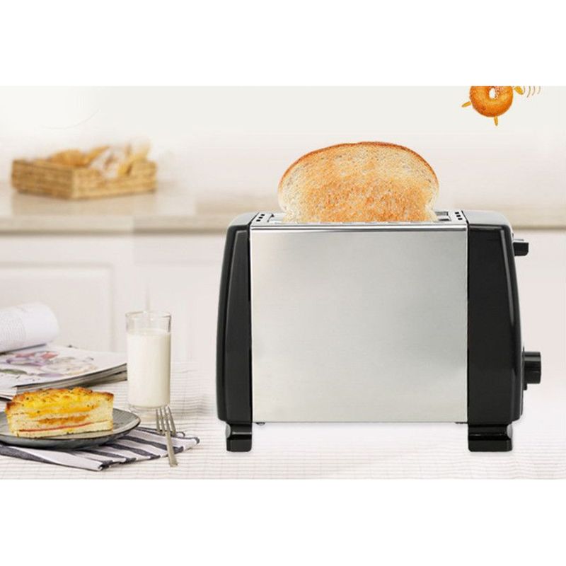 Internet celebrity household fully automatic four in one toaster, stainless steel with grill, breakfast machine,_voghion.com