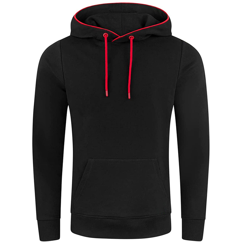 Erkek Giyim tüm maç moda kazak rahat kapüşonlu kazak kazak cep ceket_voghion.com