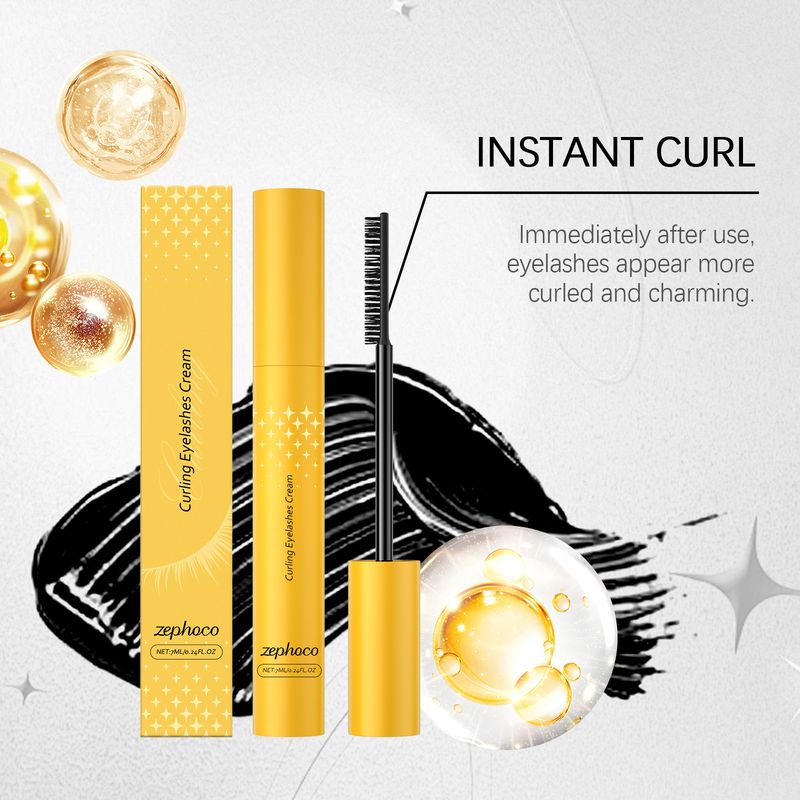 ZEPHOCO Mascara, natürliche Formgebung, Verlängerung, Schwung, langanhaltend, wischfest, verschmiert nicht, tragbar, für den täglichen Gebrauch_voghion.com