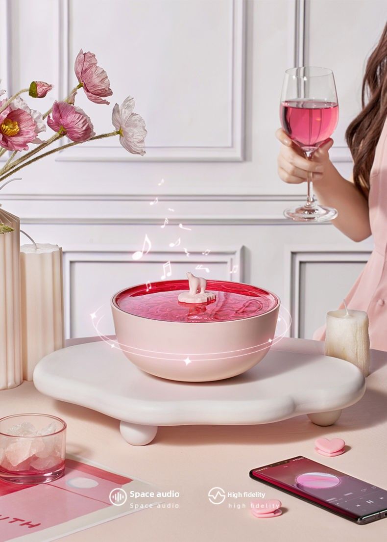 Polar Arctic Ice Ocean Listening To The Sea Bluetooth Wave Projection Lamp High-Value Birthday Gift For Girls Small_voghion.com