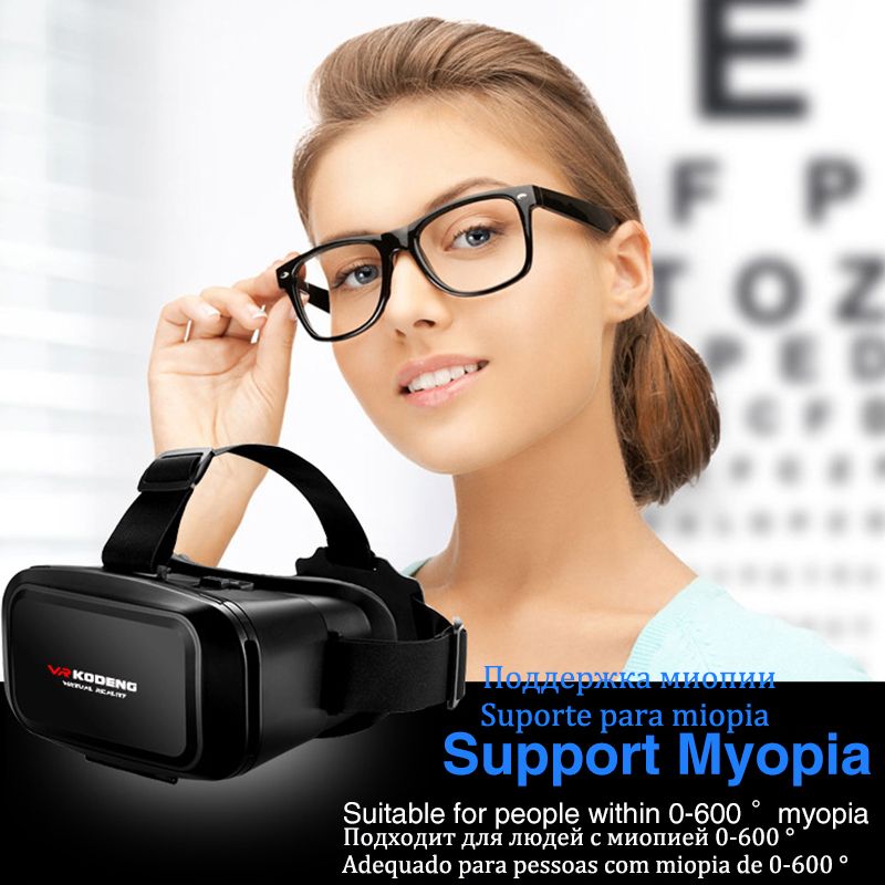 3D VR Headset Virtual Reality Smart Briller Hjelm til Smartphones Mobil Mobiltelefon Linser Beskyttelsesbriller Kikkerter_voghion.com