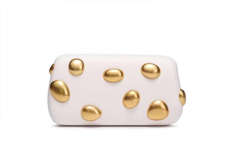 Elegancka metalowa kopertówka – minimalistyczna wieczorowa torebka damska z zapięciem magnetycznym, smukła i usztywniona (8 modnych kolorów, skóra ekologiczna, szerokość 19,5 cm)_voghion.com