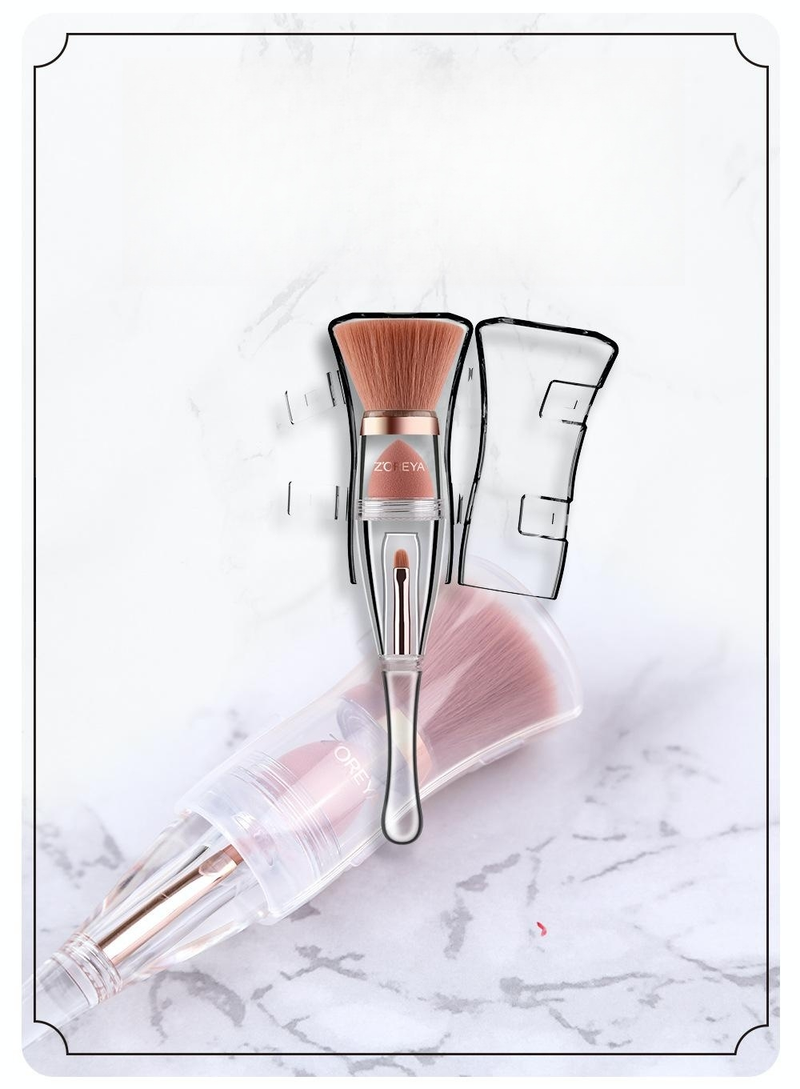 3-in-1 Soft Makeup Brushes Set Eyeliner Eye Shadow Brush Cosmetic Foundation Blush Powder Blending Beauty Makeup Tool_voghion.com