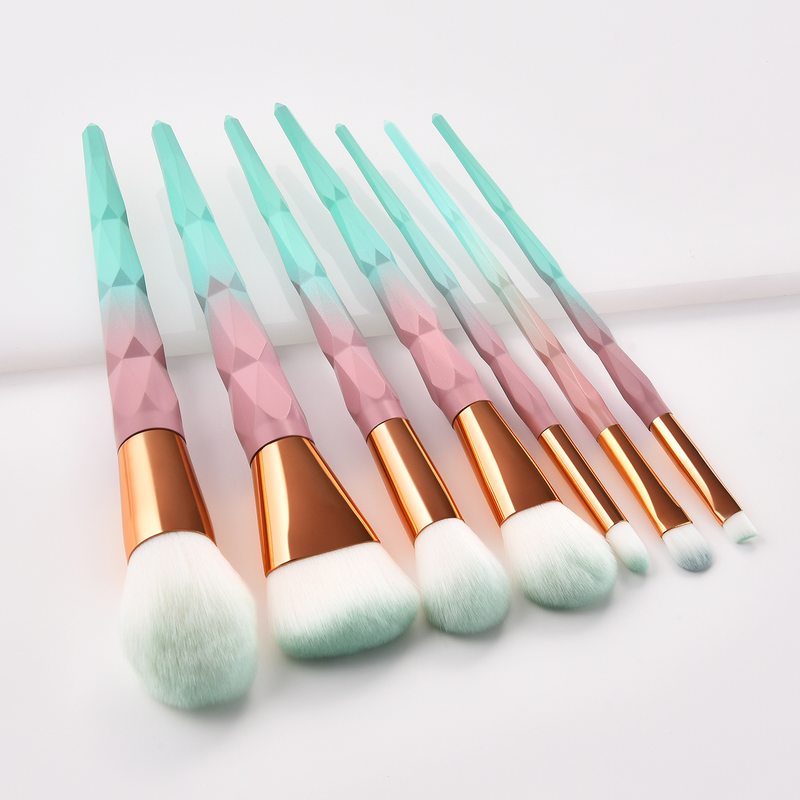 7/12 pcs makeup brushes set, powder brush, eye shadow brush, six-sided gradient makeup tool GUJHUI_voghion.com