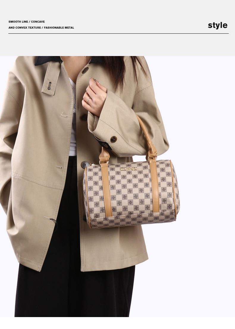 Borse da donna, borsa da donna retrò, nuova moda, borsa a quadri per mamma e bambino, grande capacità, semplice, da portare a mano, a tracolla_voghion.com