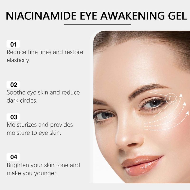 Hoygi Niacinamide Eye Gel Moisturizing Elastic Firming Skin Around The Eye Care Moisturizing Hydrating Eye Cream_voghion.com