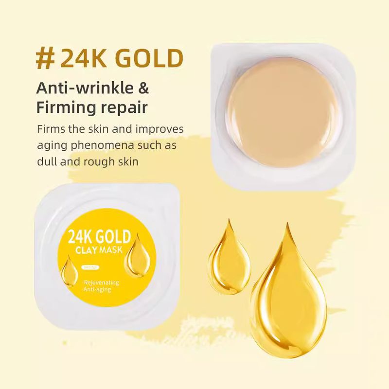 Little Pudding Disposable Application Cleansing Moisturizing Fruit Jelly Turmeric Mud Mask_voghion.com