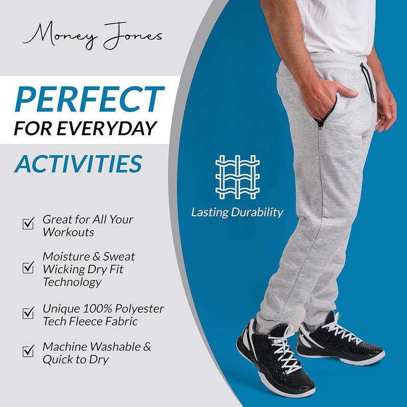 Men's Solid Color Casual Trousers – Slim Fit Sweatpants For Gym, Running & Everyday Wear (Black/Light Gray/Dark Gray_voghion.com