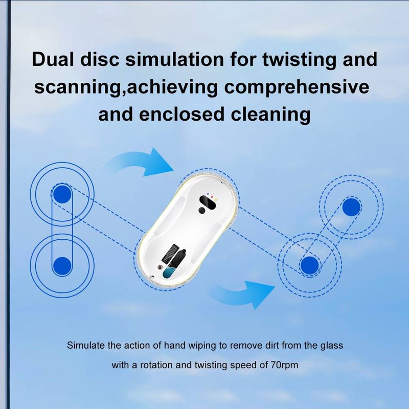 Intelligent Window Cleaning Robot, Full-automatic Spray,full-automatic Household Double-sided Window Cleaning Special Electric Glass Cleaning Artifact_voghion.com