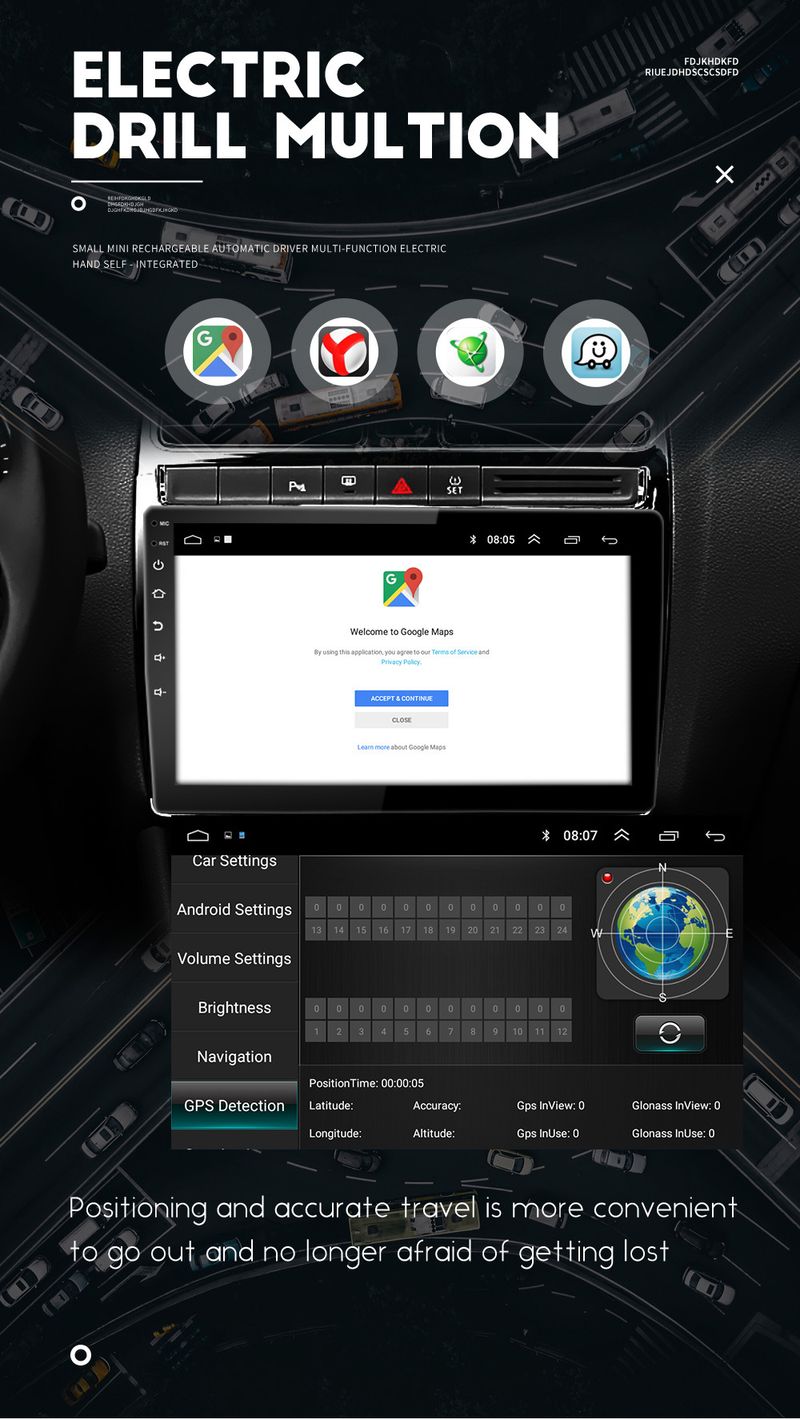 Pogodno za Mitsubishi Lancer Lancer Fengdisi navigaciju, sve u jednom GPS sustavu s velikim zaslonom i Android sustavom._voghion.com