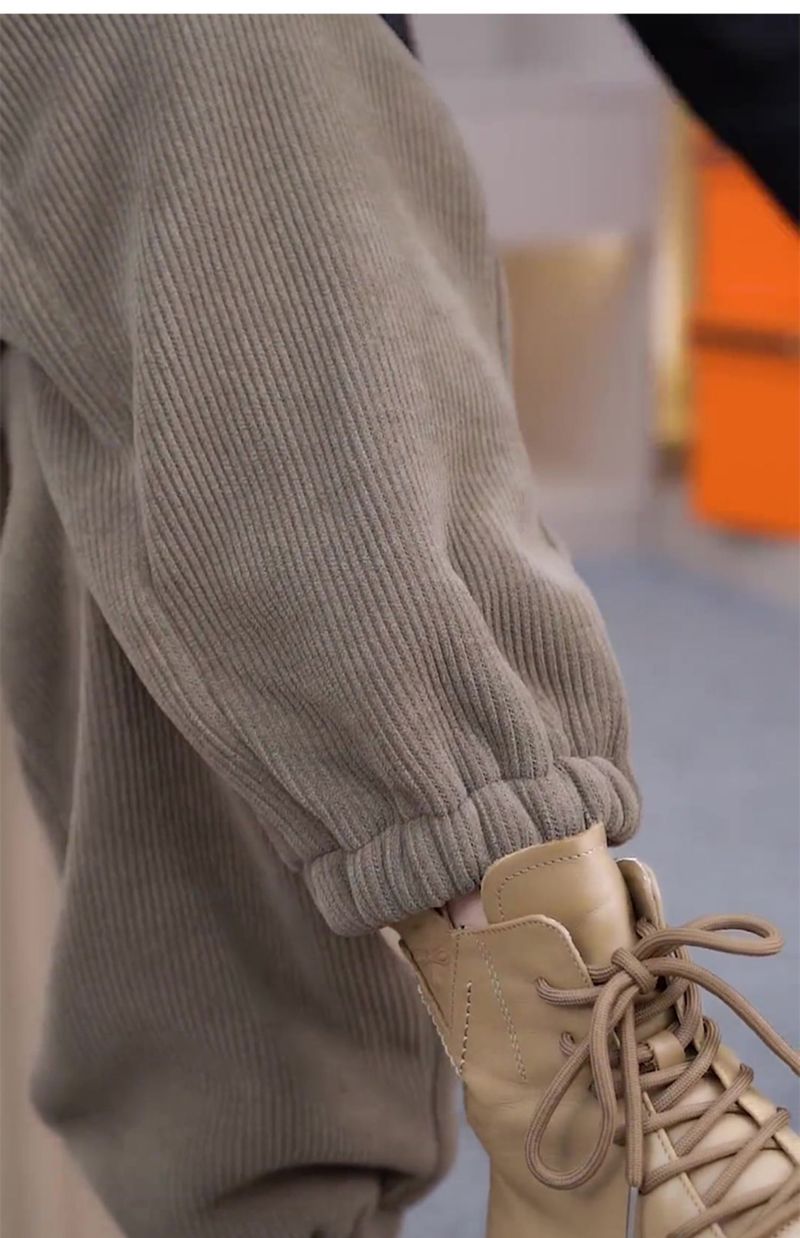 Pantaloni casual larghi e versatili sottili da donna, leggings a vita alta con gamba dritta autunnali e invernali 2024 per donna_voghion.com
