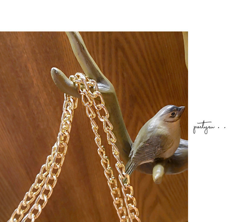 Net red spot women's bag 2023 woven flower new double layer tide single shoulder crossbody bag hundred chain small square bag_voghion.com