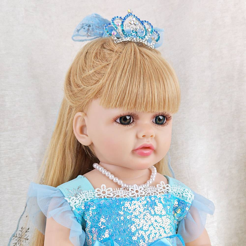 Jouet pour bébé en vinyle souple de 55 cm, belle princesse, peut être changé et baigné, convient aux cadeaux d'anniversaire des filles_voghion.com