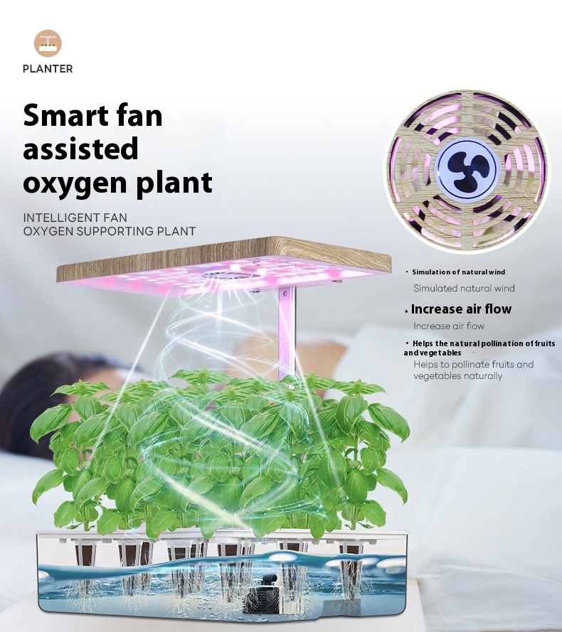Mașină inteligentă de plantare hidroponică, complet automată, pentru uz casnic, mașină de plantare a legumelor, cultivare fără sol, plantare de legume în interior_voghion.com