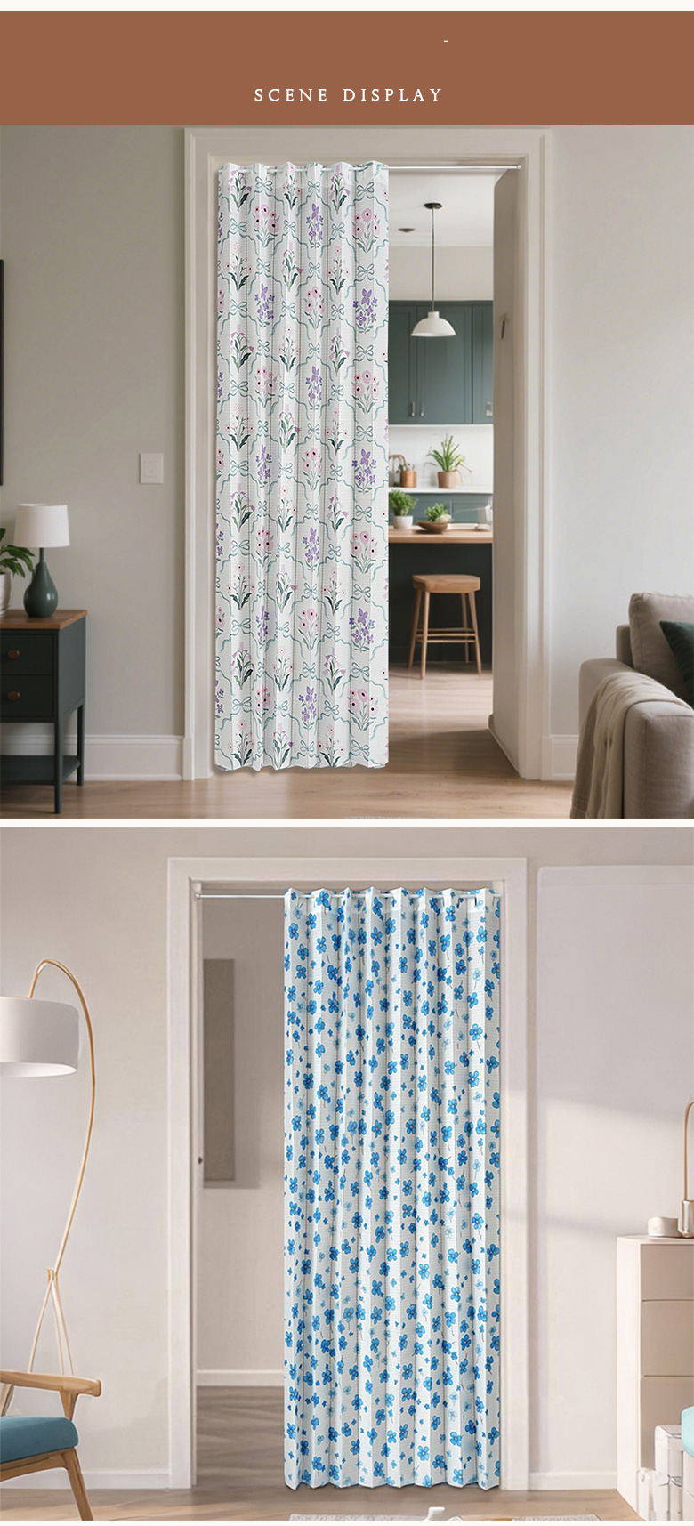 Tenda per porta in pizzo – Pannello pieghevole trasparente in stile coreano, senza foratura, per la privacy, per soggiorno, bagno, bar, 8 misure fino a 220 cm, 80% poliestere_voghion.com