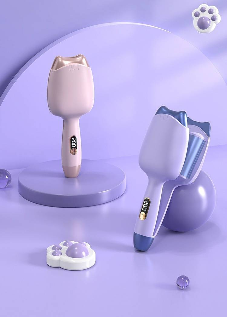 Professional Ceramic Tourmaline Ionic Hair Curler For French Waves, Short Hair & Boho Curls – Damage-Free Styling With Even Heat Distribution_voghion.com