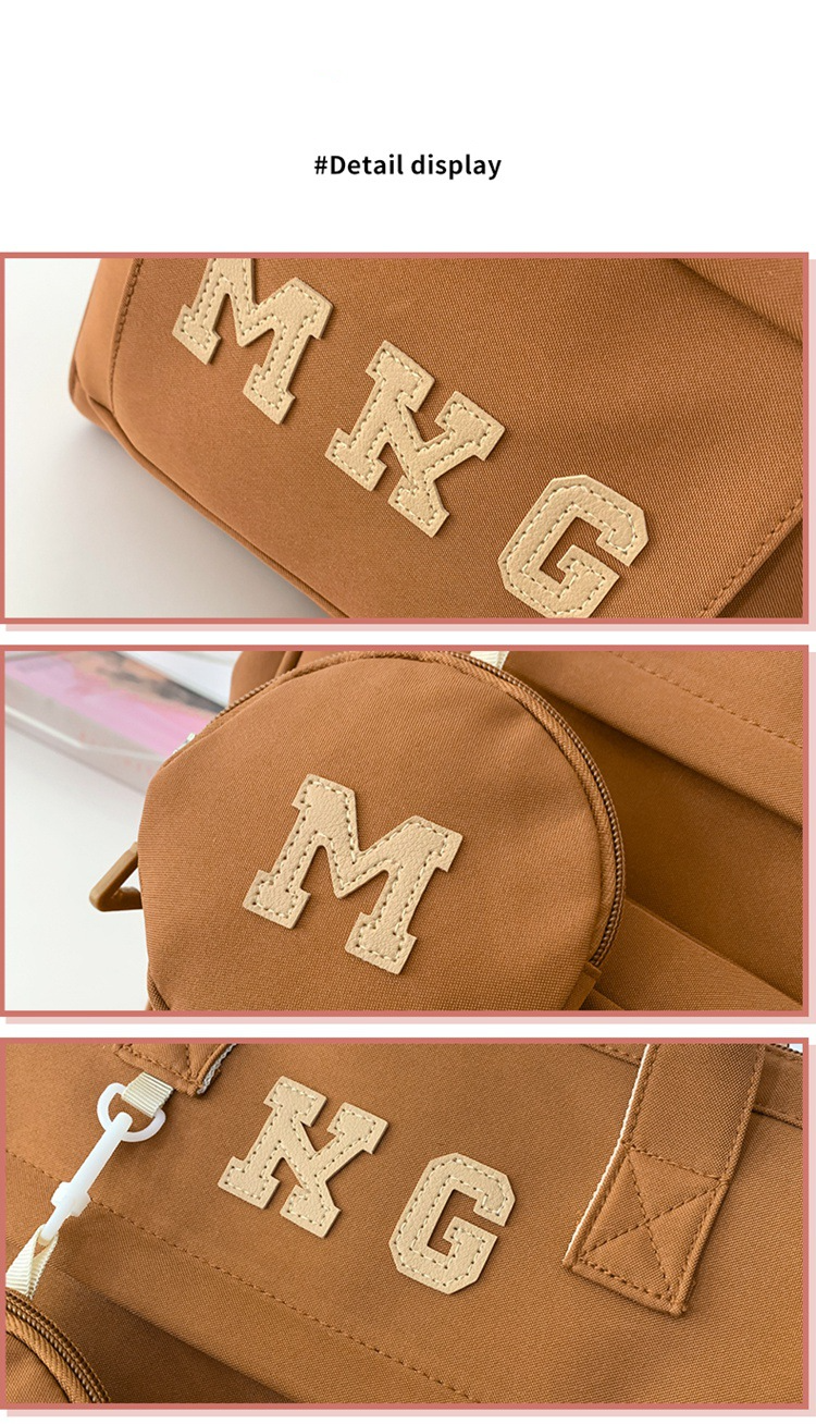 Kids Backpacks Versatile Backpack With Large Capacity For Junior High And High School Students, Fashionable Solid Color Backpack For College Students_voghion.com