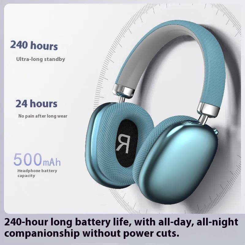 Wireless Bluetooth Headphones Over Ear, 50H Playtime, Hi-Fi Stereo Sound, Noise Cancelling For Music/Gaming, Lightweight Comfort Fit_voghion.com