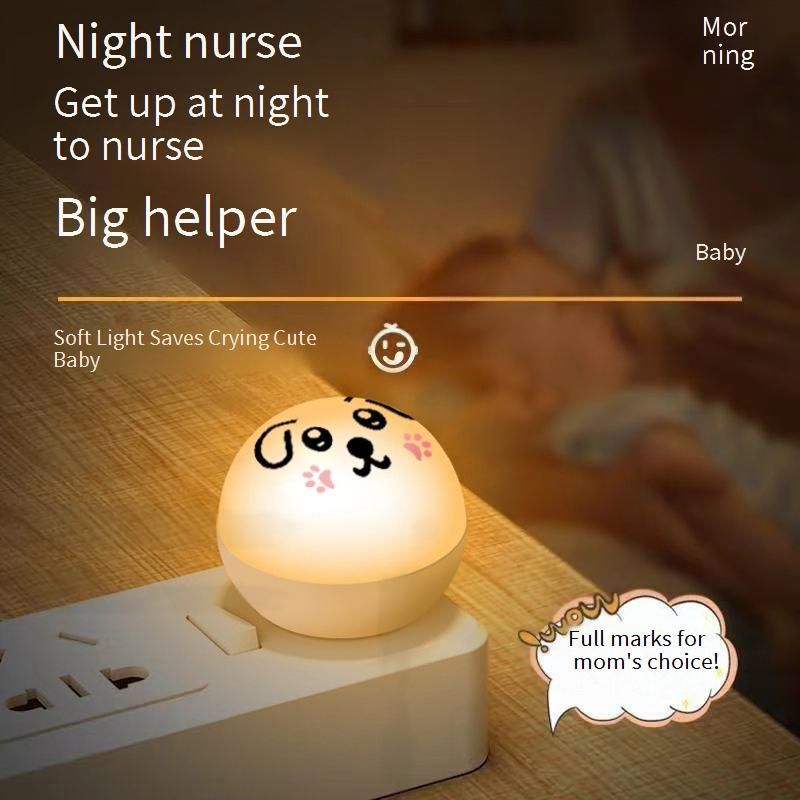 "Luce notturna intelligente a forma di panda con LED che cambia colore, attivata tramite comando vocale, lampada da scrivania portatile e carina per bambini e adulti"_voghion.com