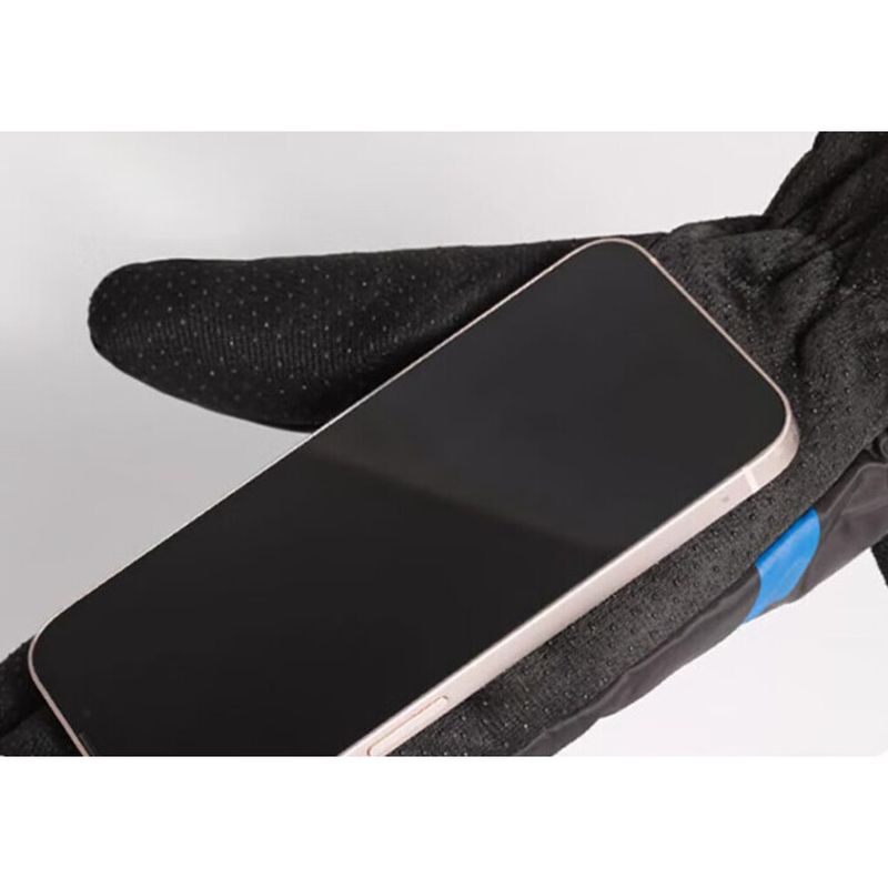 Herren Winter Reithandschuhe Elektrofahrräder, Kältebeständig, Verdickt, Warm, Einstellbar, Skifahren, Outdoor-Handschuhe, Winddicht,_voghion.com