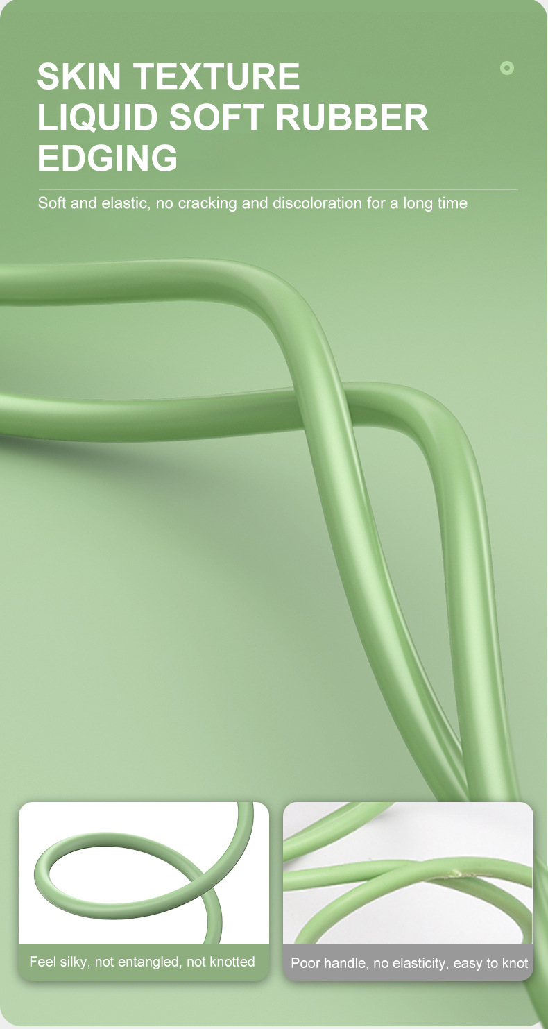 5A 8-poliges USB-Kabel für iPhone 14 13 12 Mini 12 Pro Max X XR 11 XS 8 7 6s Flüssigsilikon-Ladekabel für Mo_voghion.com