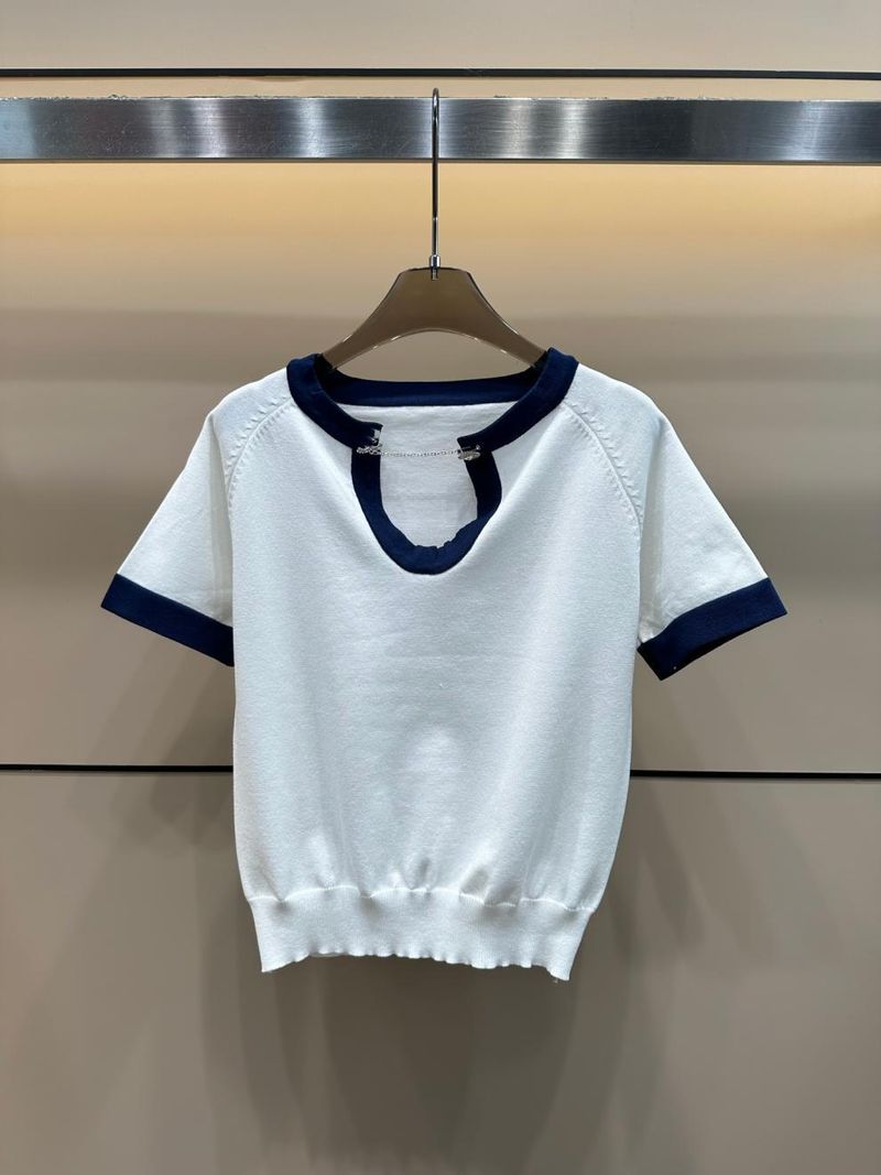 25 nuovi modelli estivi di pullover a maniche corte con scollo a U e gonna versatile in due pezzi_voghion.com