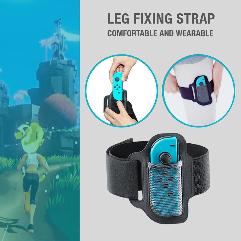 Paski na nogi Switch Ring Fit Adventure Leg Nintendo Regulowane elastyczne paski sportowe Ring Big Adventure do akcesoriów Switch_voghion.com
