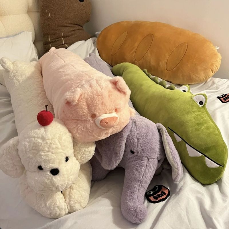 Niedlichen Cartoon-Tier Für Mädchen Schlafen Bein Umarmt Lange Bett Kissen Sofa Kissen Puppe Geschenk_voghion.com