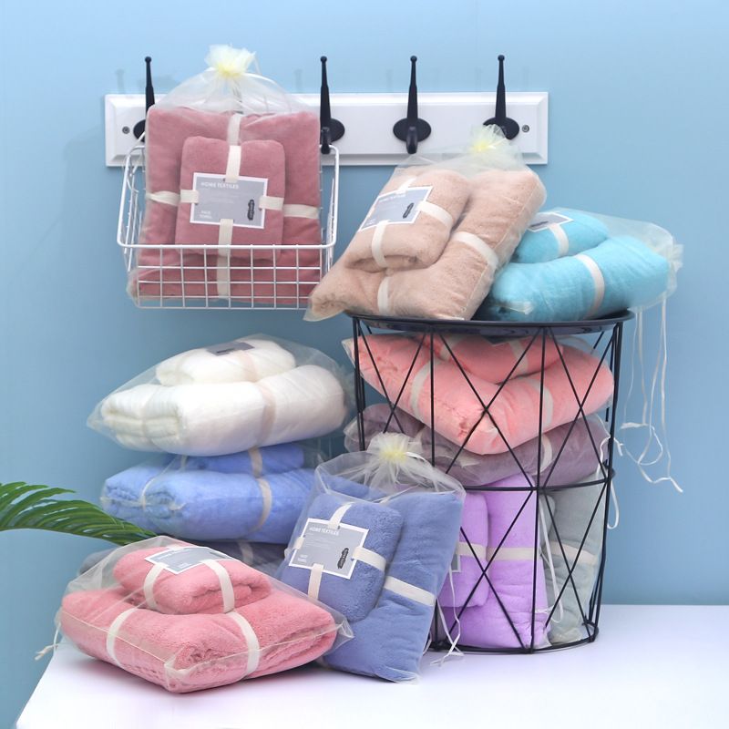 Asciugamano in velluto corallo ad alta densità, telo da bagno, set regalo per madre e bambino, morbido velluto corallo in fibra ultrafine da spiaggia per adulti_voghion.com