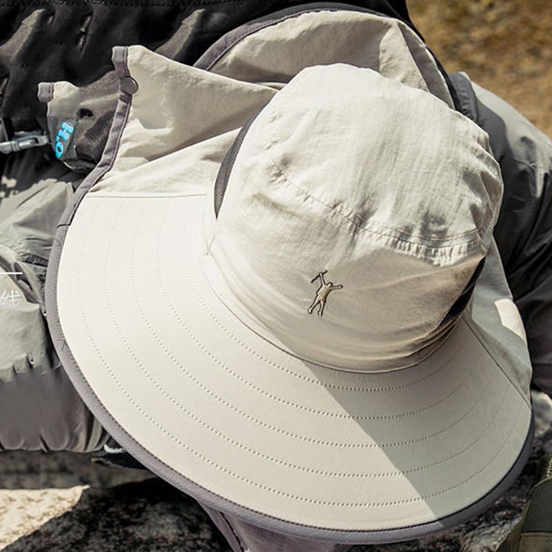 Mode 2024 Neue Mode Sommer Eimer Hut Cowboy Männer Outdoor Angeln Wandern Strand Hüte Mesh Atmungsaktiv Anti UV Sonne Kappe Große_voghion.com