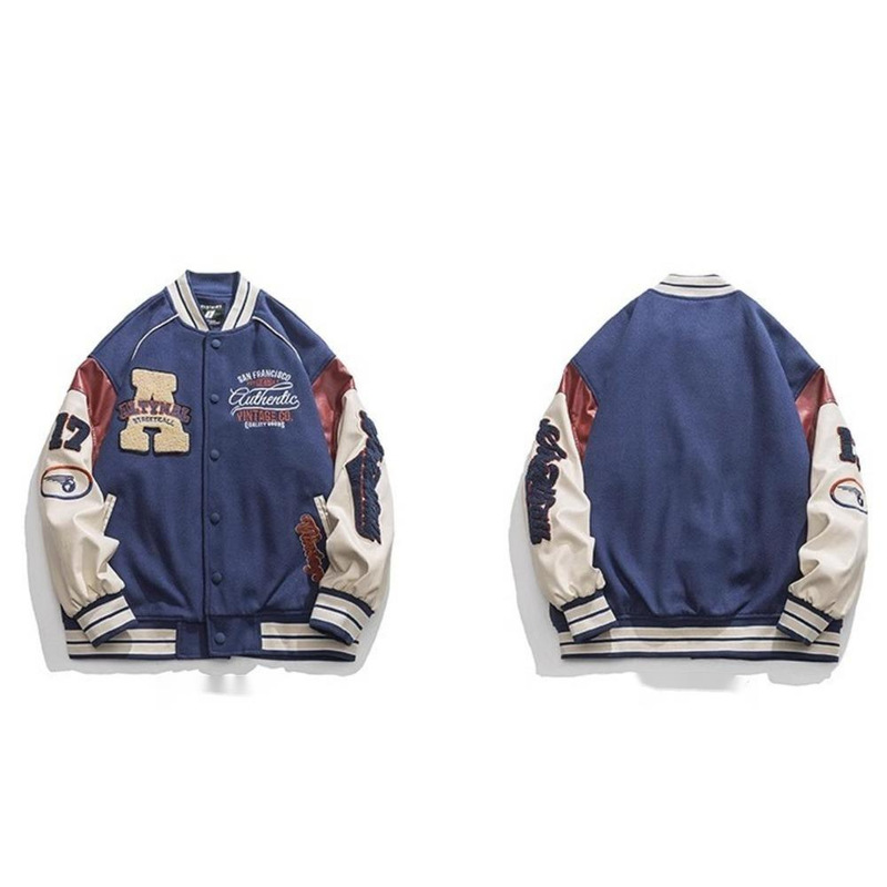 American Trendy Casual Baseball Jacket for Boys in Spring and Autumn Season, Men's Couple Jacket, Men's Versatile Top_voghion.com