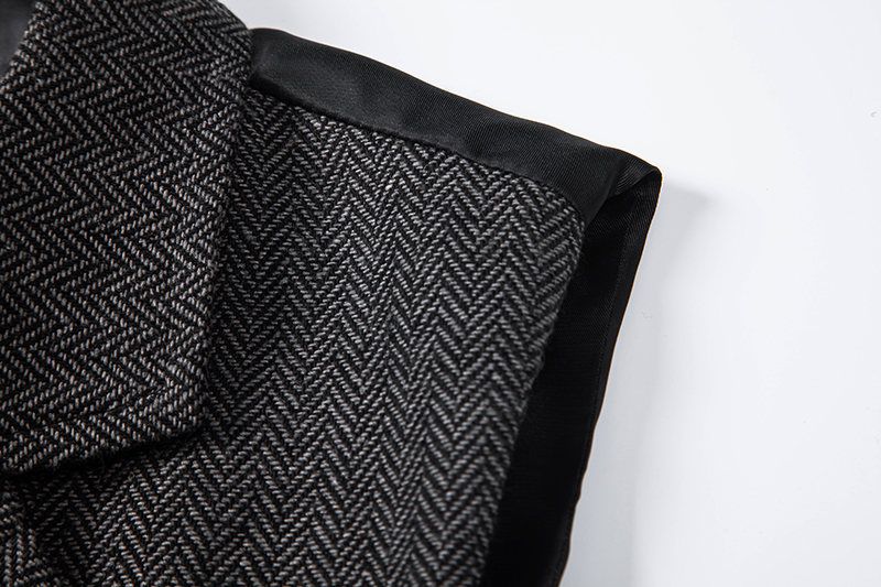 Herren Herbst und Winter Herren Business Anzug Mode Britische Fischgräten Casual Workwear Weste Männer_voghion.com