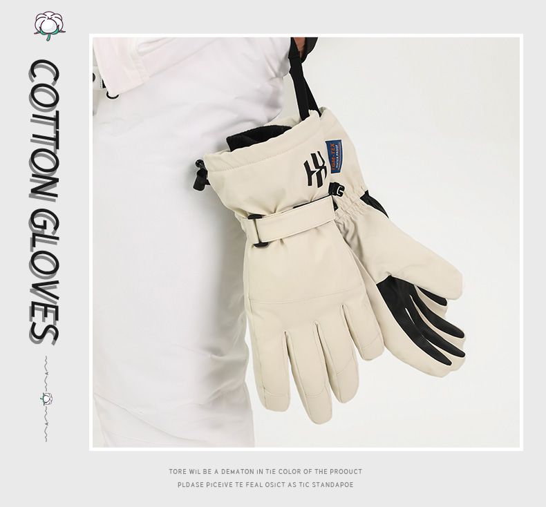 Gants de ski pour filles, pour le sport, l'extérieur, en velours épais, résistants au froid, pour le cyclisme, pour écran tactile, imperméables et chauds_voghion.com