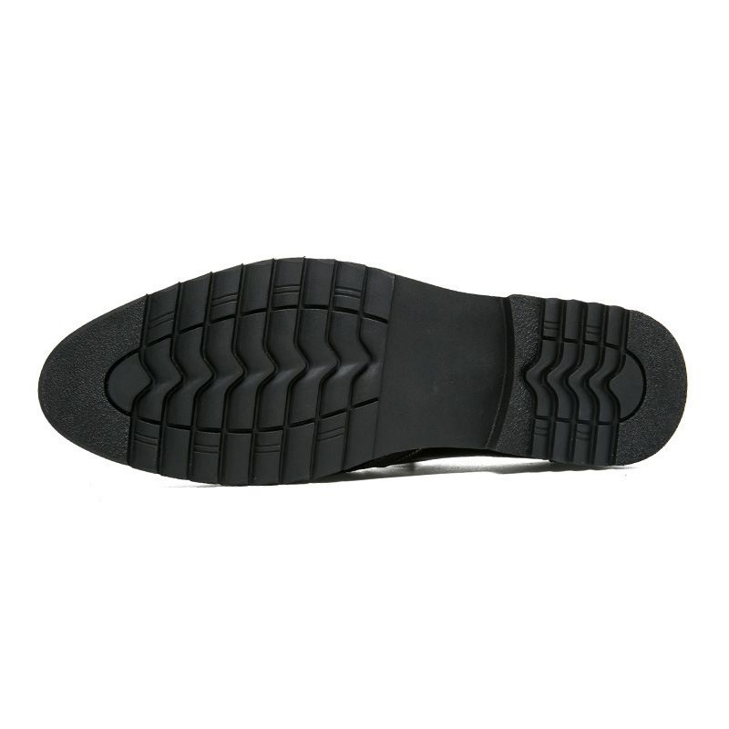 Four Seasons Hairstylist Casual für Männer Spitz Leder Britischen Stil Herrenschuhe_voghion.com