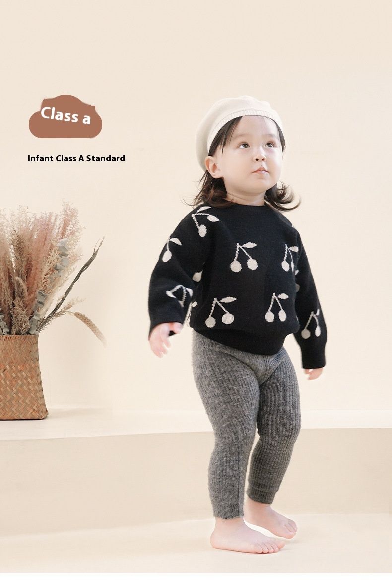 Mädchen Strumpfhosen Herbst/Winter Neu Typ A Mit Samt Verdickt Wärme Kinder Verbunden Babysocken Baby Leggings_voghion.com