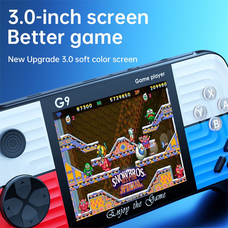 3.0' Handheld Portable Retro Video 500+ Games Built In G9 Game Console Player_voghion.com